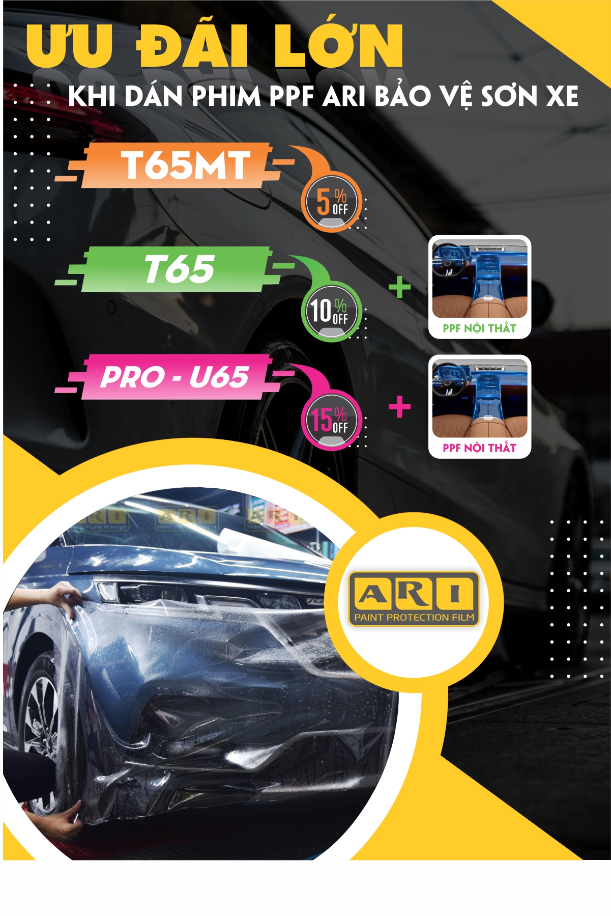 Banner ưu đãi dán PPF