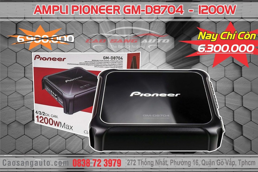 Ampli Pioneer GM-D8704