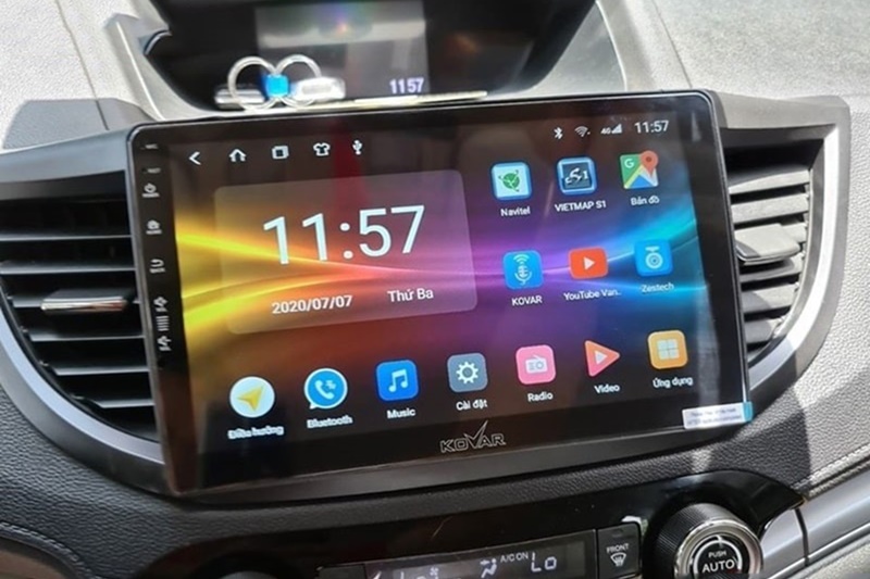 Lắp màn hình android cho ô tô i10