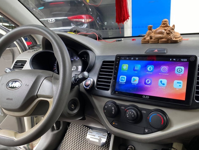 Lắp màn hình android cho ô tô Kia Morning