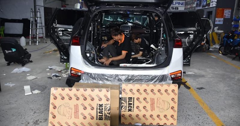 Cách âm Full Xe Hyundai Santafe với vật liệu cách âm Silent Coat hiệu quả