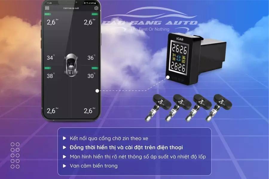 Cảm biến áp suất lốp Innova Cross