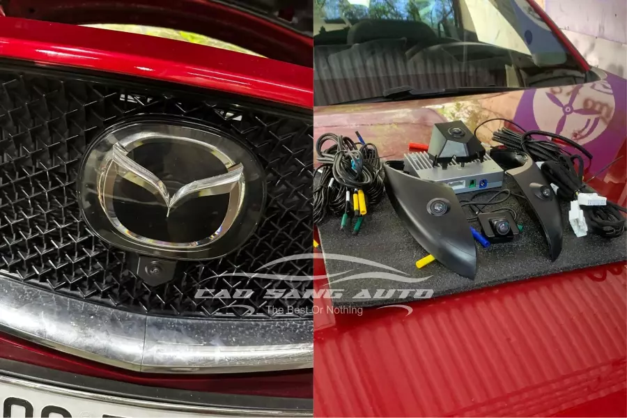 Camera 360 lắp cho xe Mazda CX5 tại CAO SANG AUTO cắm giắc zin 100%