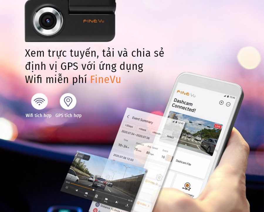 Camera hành trình Finevu GX30 - Khả năng ghi hình đỉnh cao