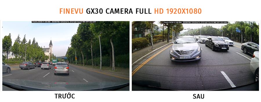 Camera hành trình Finevu GX30 - Khả năng ghi hình đỉnh cao