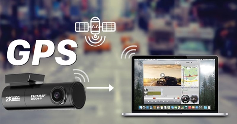 Camera hành trình VIETMAP KC01 Phiên Bản 2021 - CẢNH BÁO TỐC ĐỘ - GHI HÌNH TRƯỚC SAU - KÊT NỐI WIFI