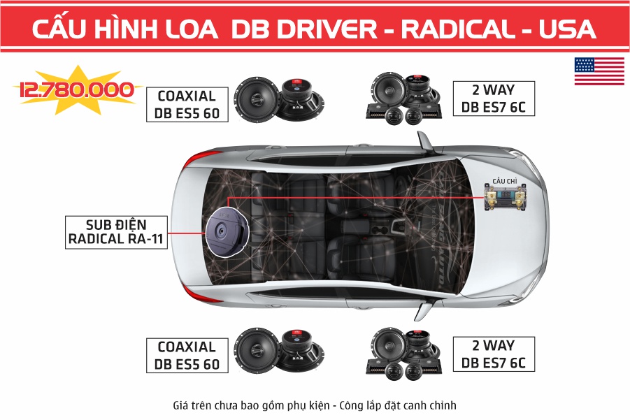 COMBO 7 loa DB DRIVE + RADCAL (USA)