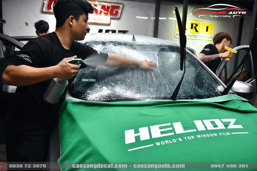 Chevrolet Spark dán phim cách nhiệt Helioz - Thương hiệu đỉnh cao