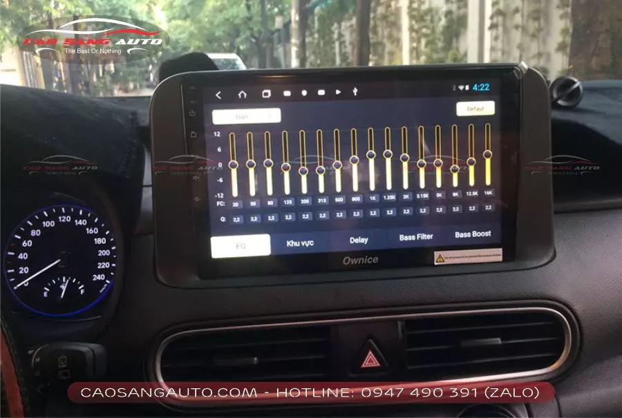 Chi phí lắp màn hình android Hyundai Kona là bao nhiêu?