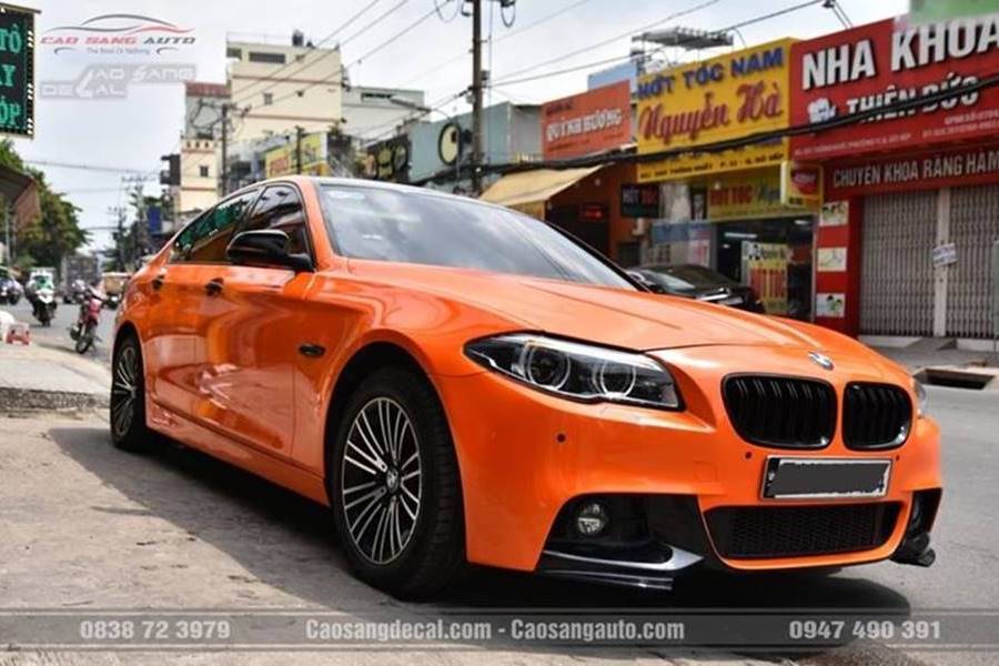 Wrap - Dán decal đổi màu xe BMW 520i