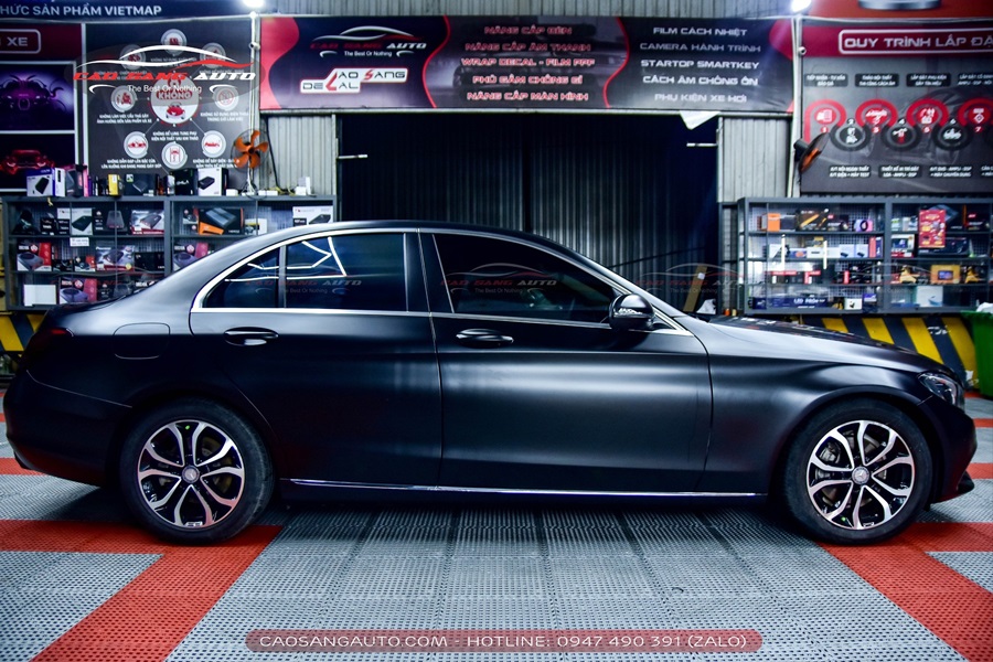 Wrap - Dán decal đổi màu xe Mercedes C200