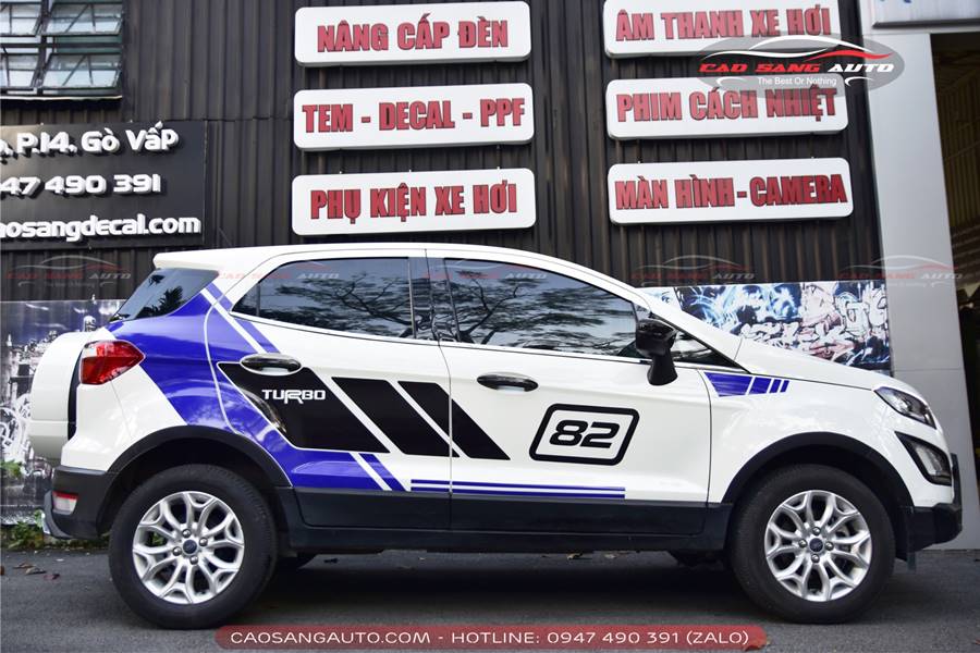 Dán decal tem xe Ford Ecosport