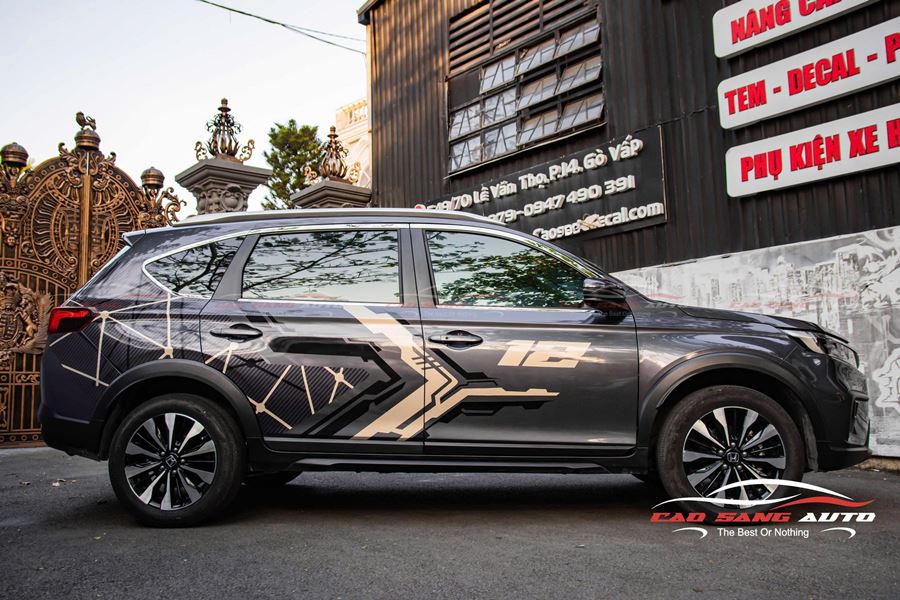 Dán decal tem xe Honda BRV