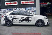 Dán decal tem xe Kia Forte - Hình 1