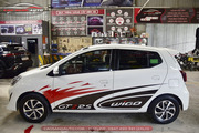 Dán decal tem xe Toyota Wigo - Hình 1