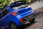 Wrap - Dán đổi màu xe Hyundai i10 decal xanh mờ - Hình 7