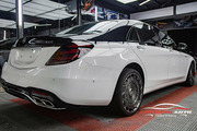 Wrap - Dán đổi màu xe Mercedes S63 kiểu Maybach - Hình 8