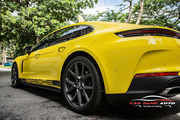 Wrap - Dán đổi màu xe Porsche Panamera vàng PPF TPU cao cấp - Hình 4