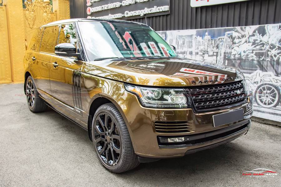 Wrap - Dán đổi màu xe Range Rover decal Inozetek Midnight Gold