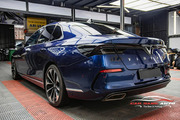 Wrap - Dán đổi màu xe Vinfast Lux A decal xanh bóng - Hình 7