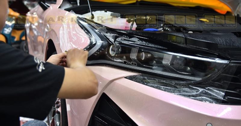 Dán film PPF ARI bảo vệ nội thất, đèn xe cho KIA K5