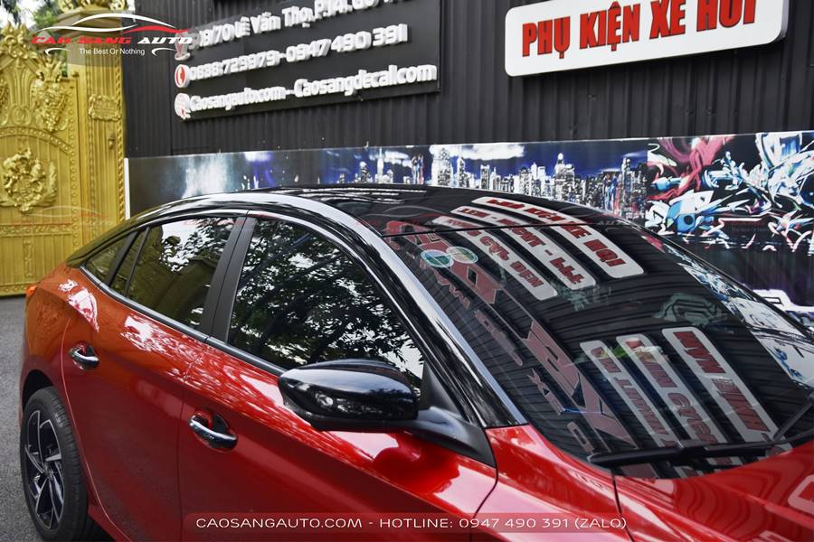Dán nóc đen xe Hyundai Avante