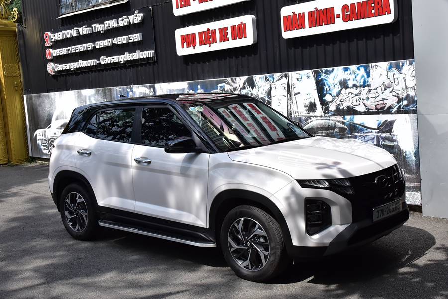 Dán nóc đen xe Hyundai Creta