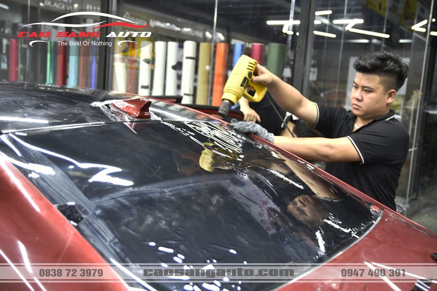 dán phim cách nhiệt Helioz xe CRV