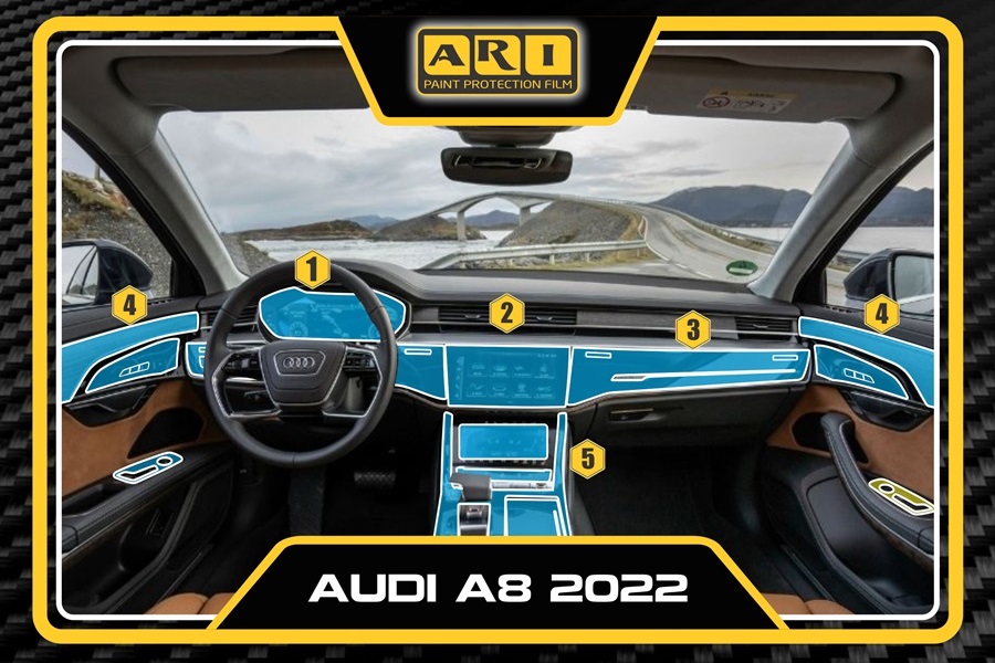 Dán PPF nội thất Audi A8 2022