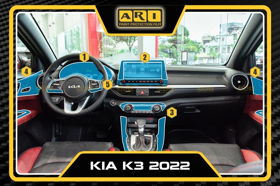 Dán PPF nội thất Kia K3