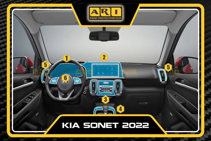 Dán PPF nội thất Kia Sonet 2022