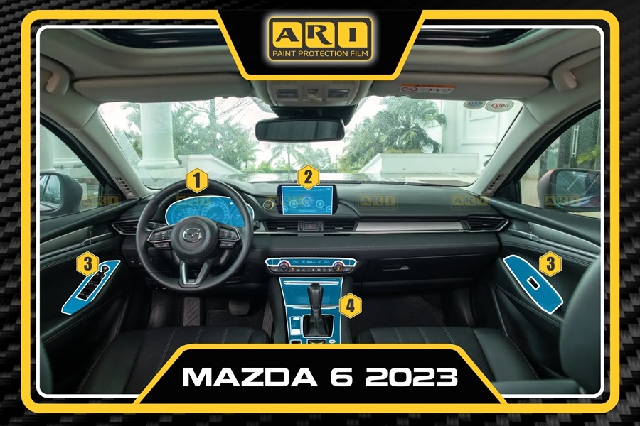 Dán PPF nội thất xe Mazda 6