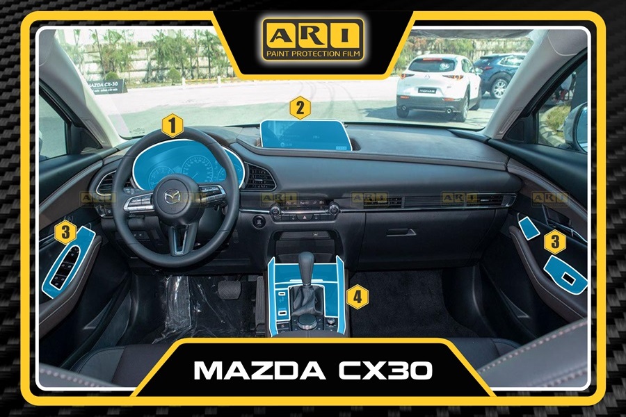 Dán PPF nội thất xe Mazda CX-30