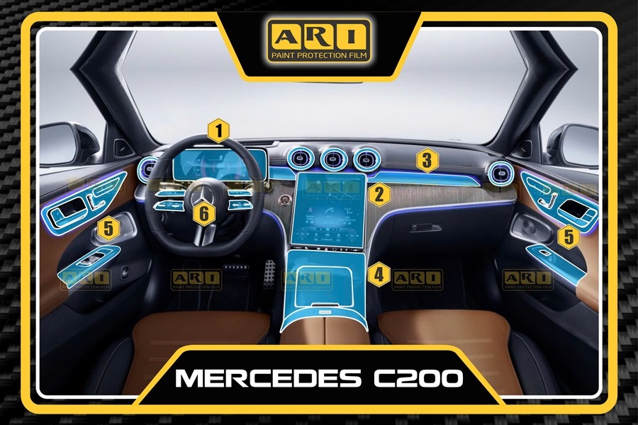 Dán PPF nội thất xe Mercedes C200