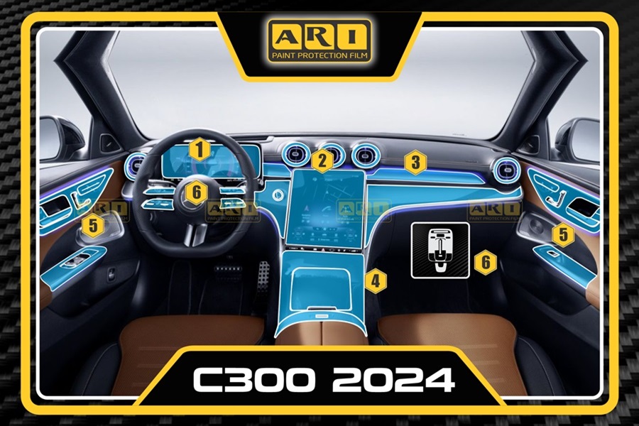 Dán PPF nội thất Mercedes C300 2024