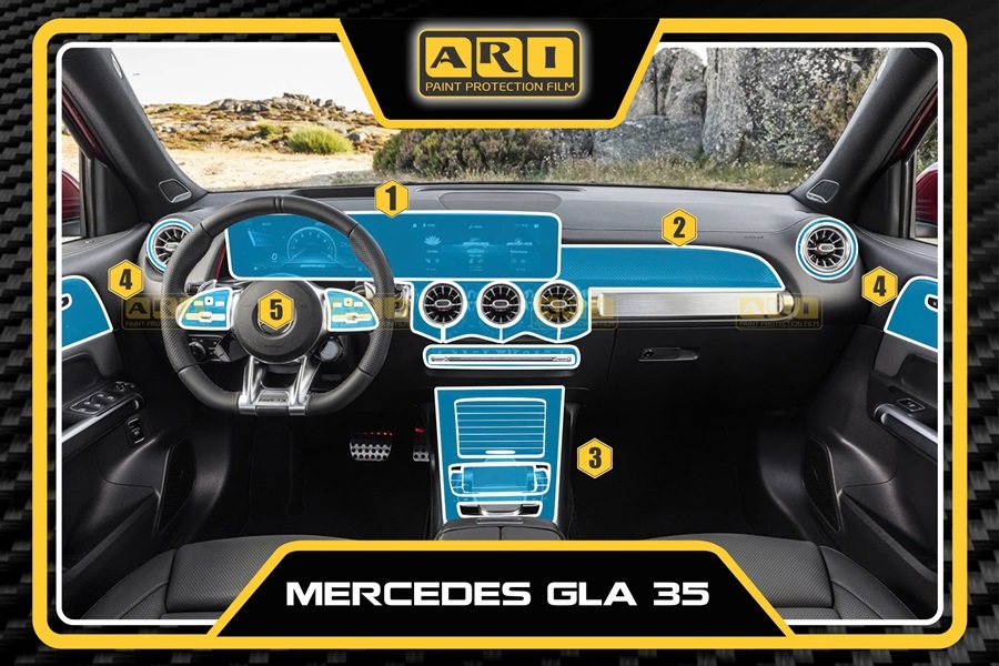 Dán PPF nội thất Mercedes GLA 35