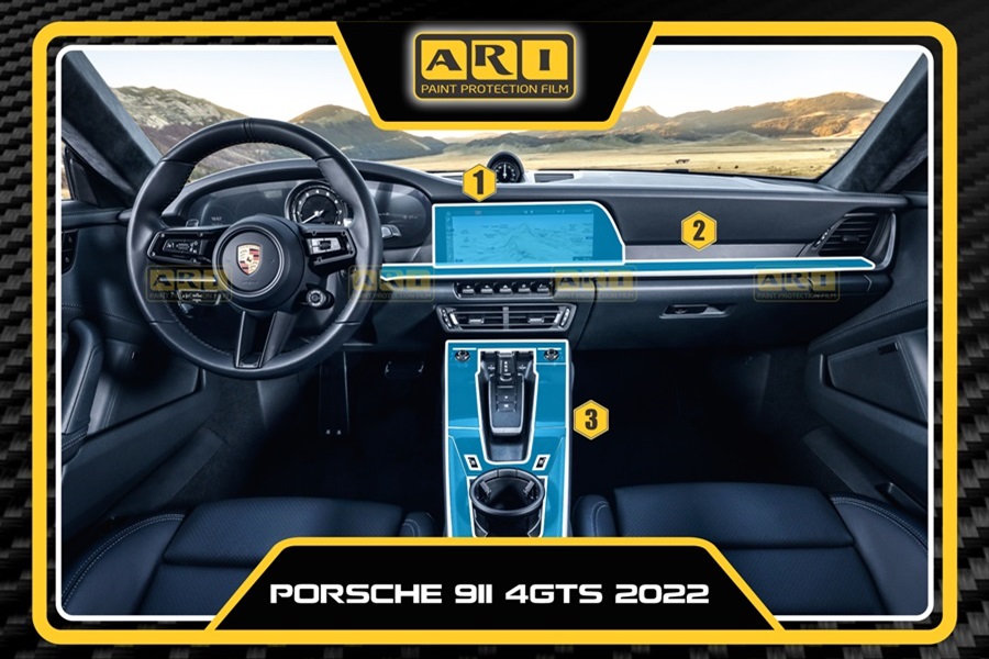 Dán PPF nội thất Porsche 911 4GTS