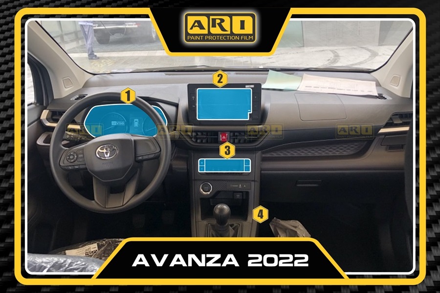Dán PPF nội thất Toyota Avanza