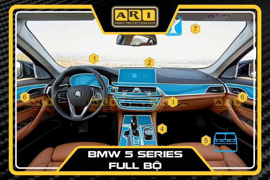 Dán PPF nội thất BMW 5 Series