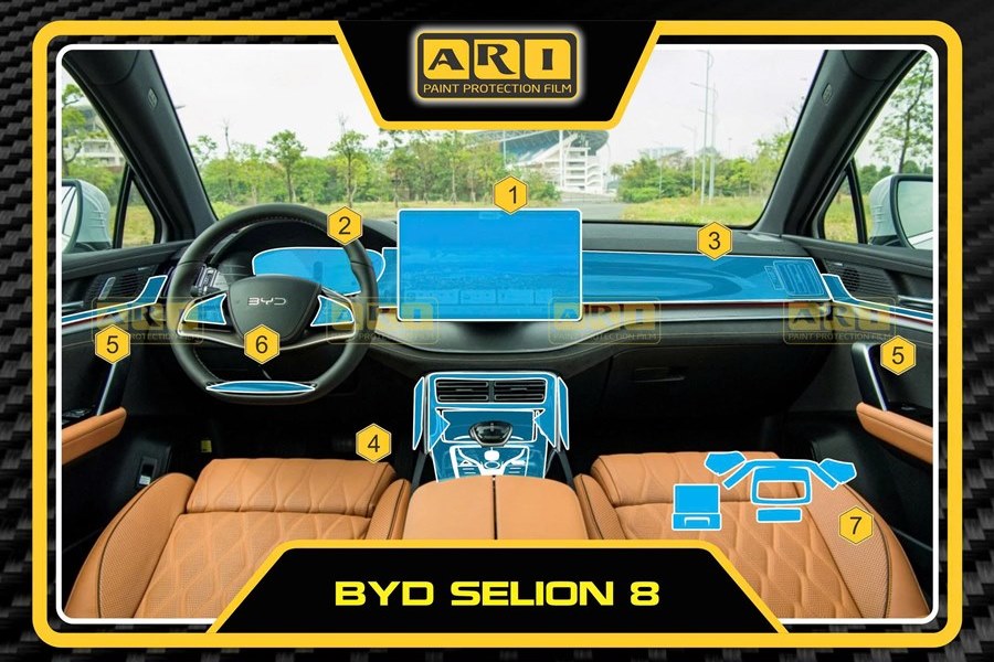 Dán PPF nội thất BYD Sealion 8