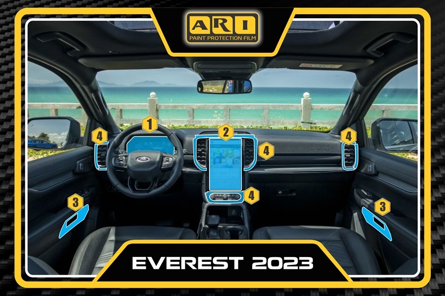 Dán PPF nội thất Ford Everest