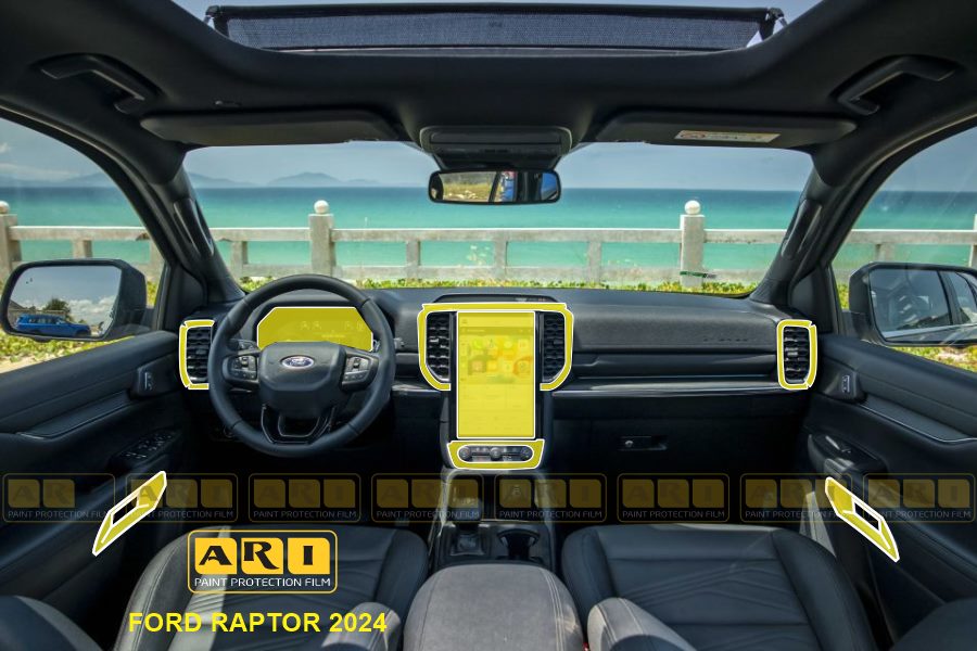 Dán PPF nội thất xe Ford Raptor