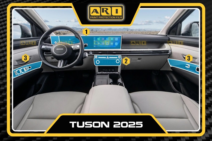 Dán PPF nội thất Hyundai Tucson 2025