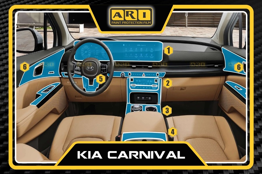 Dán PPF nội thất Kia Carnival