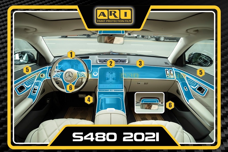 Dán PPF nội thất Maybach S480 2021