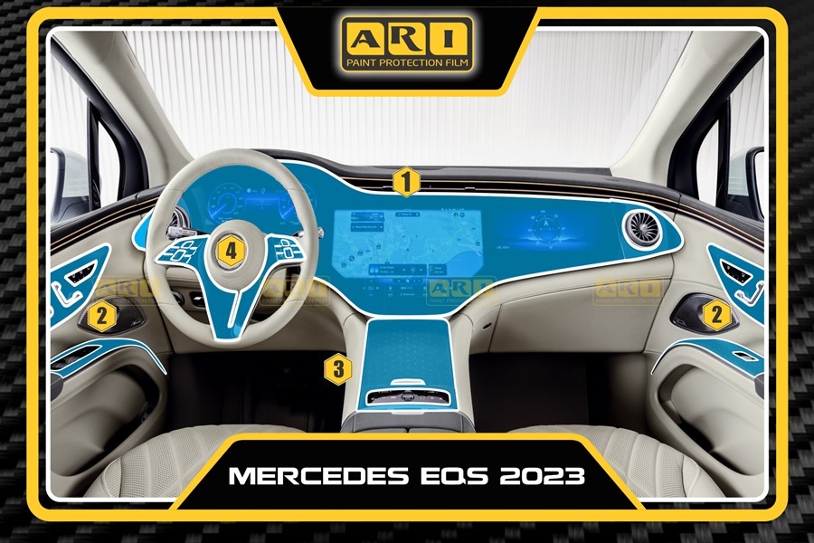 Dán PPF nội thất Mercedes EQS
