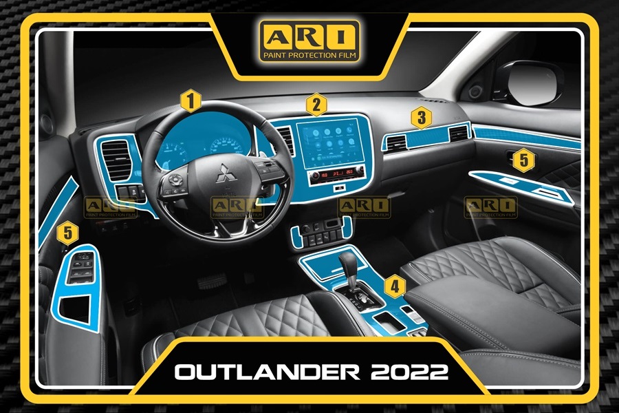 Dán PPF nội thất xe Mitsubishi Outlander