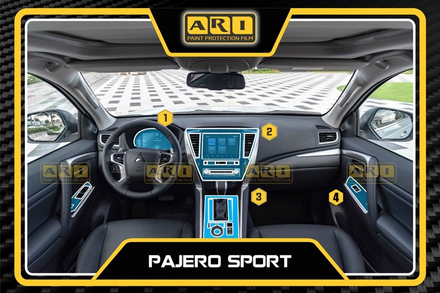 Dán PPF nội thất xe Mitsubishi Pajero Sport