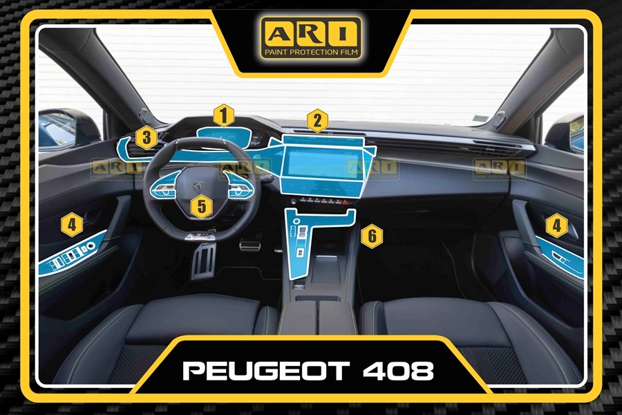 Dán PPF nội thất Peugeot 408