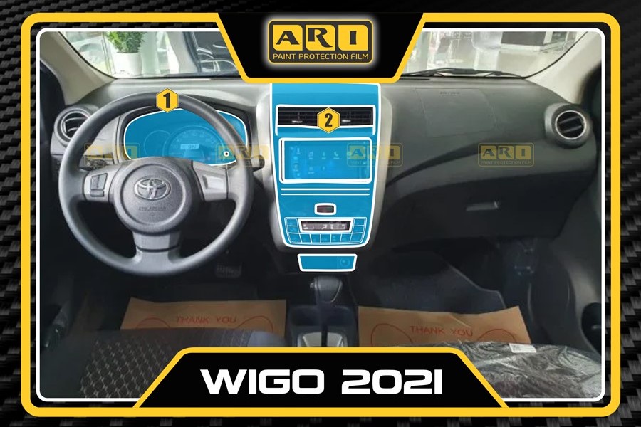 Dán PPF nội thất Toyota Wigo